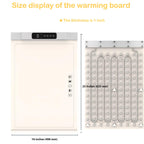 Warming Mat for Food, 2 Pack Food Warming Mat, Adjustable Temperature (7 Levels), 6 Timers, Fast Heating Silicone Tray for Buffets, Parties, Home & Travel Warming Mat for Food with Child Safety Lock