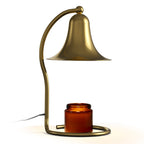 Candle Warmer Lamp for Jar Candles,with Timer and Dimmer,Adjustable Brightness,All Metal Lamp Body,Suitable for Aromatherapy Waxes Gold Trumpet-Shape
