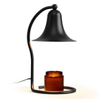 Candle Warmer Lamp for Jar Candles with Timer and Dimmer, Adjustable Brightness, All Metal Lamp Body, Suitable for Aromatherapy Waxes, Black Trumpet-Shaped