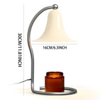 Candle Warmer Lamp for Jar Candles,with Timer and Dimmer,Adjustable Brightness,All Metal Lamp Body,Suitable of Aromatherapy Waxes White Trumpet-Shape