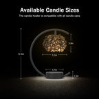 Candle Warmer Lamp for Jar Candles with Adjustable Brightness＆Timer，Handcrafted Crystal Candle Lamp Luxurious Design+2Bulbs,Home Decoration Electric Candle Lamp