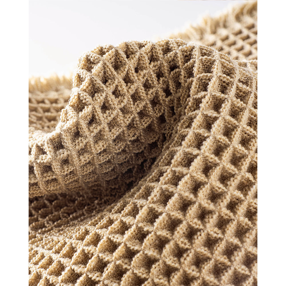 Waffle Bath Mat Set with Non-Slip Backing, 2 Count(20"×47" and 16"×24")